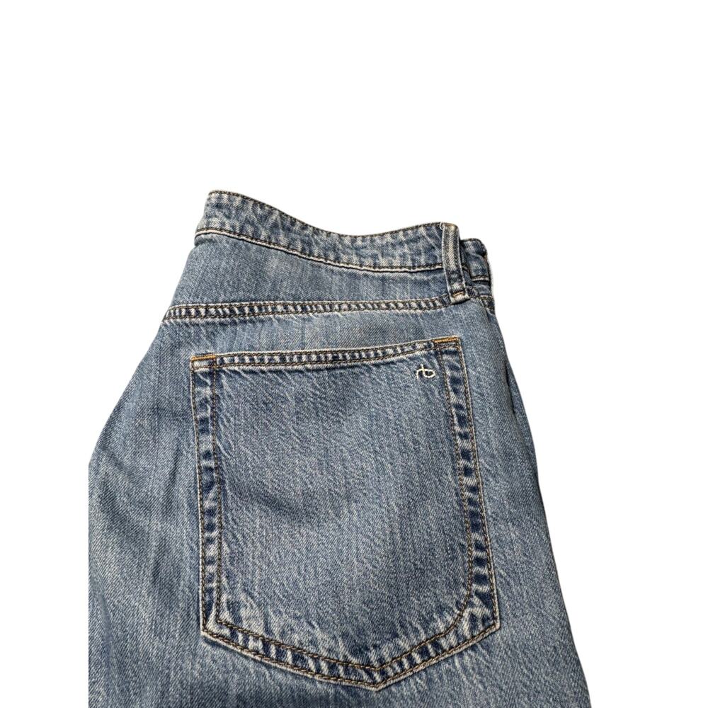 Rag & Bone Lori Mid-Rise Crop Wide Leg Jeans Womens 31 Blue Medium Wash 5-Pocket - Picture 9 of 16
